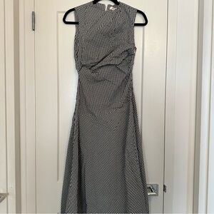 Commense Gingham Midi Dress